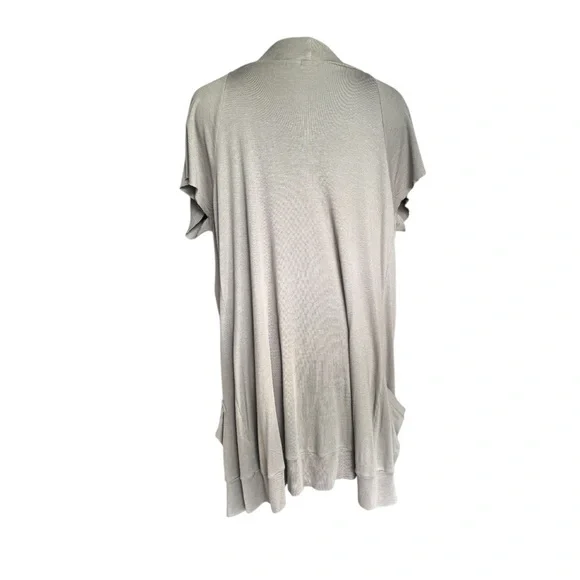 NWOT Anthropologie Tan Cardigan with Flowing Draped Front - Picture 6 of 6